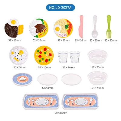 2024 Kids new role playing food restaurant toys fun play house simulate buffet counter restaurant toys