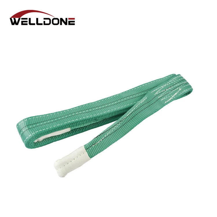 SF 8:1 Australian Standard 1T/2T/3T/4T/5T/6T/8T/10T/12T Polyester Flat Eye Lifting Belt Webbing Sling AS1353.1