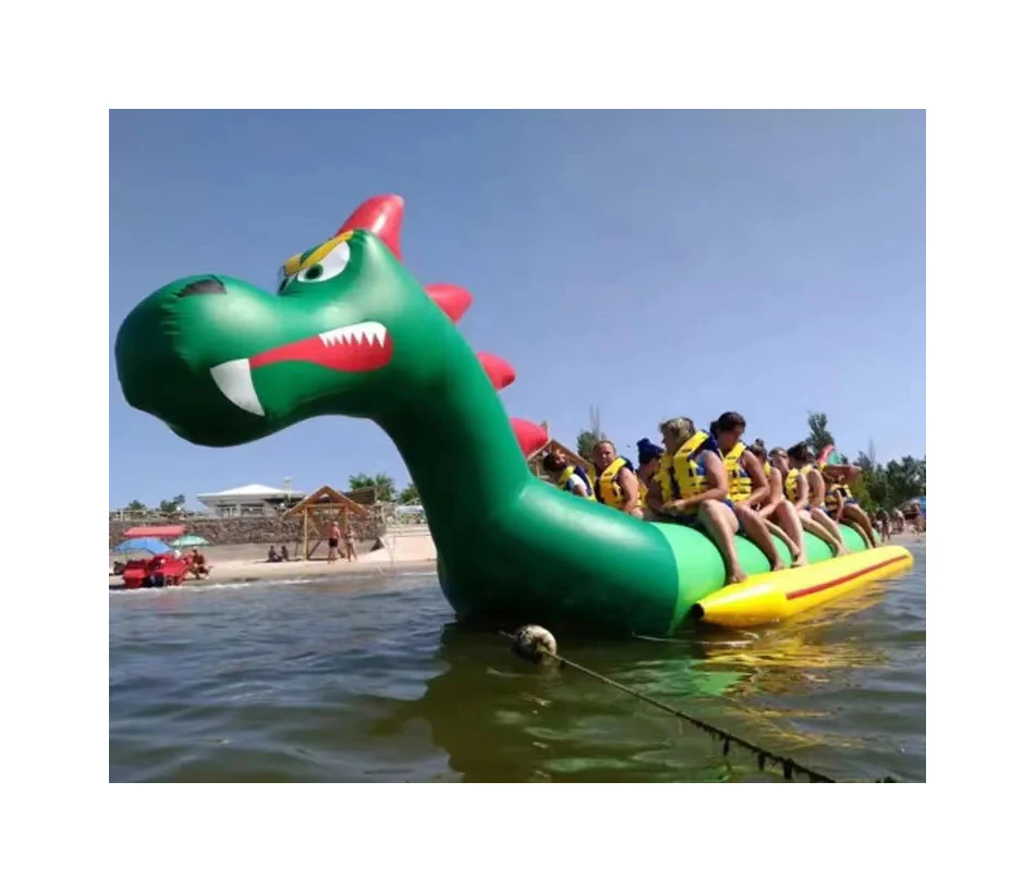 Double Tube Inflatable Water Banana Boat Flying Fish Towable Water Sport Game Banana Boat for Sale