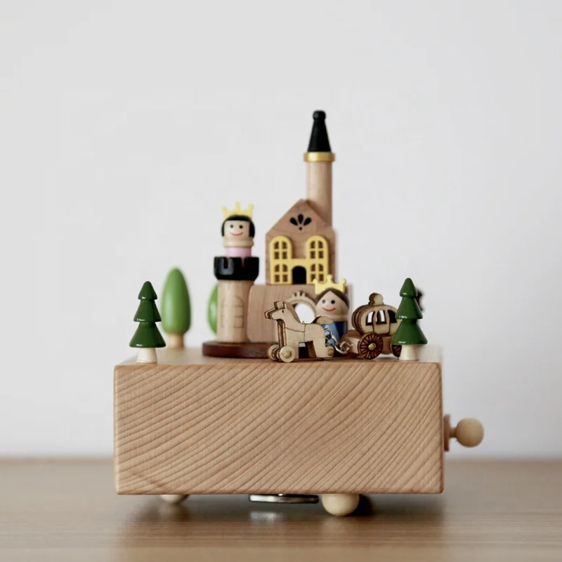 Factory Wholesale Wooden Music Box Personalized Gift High Quality Wooden Customized Toys for Kids