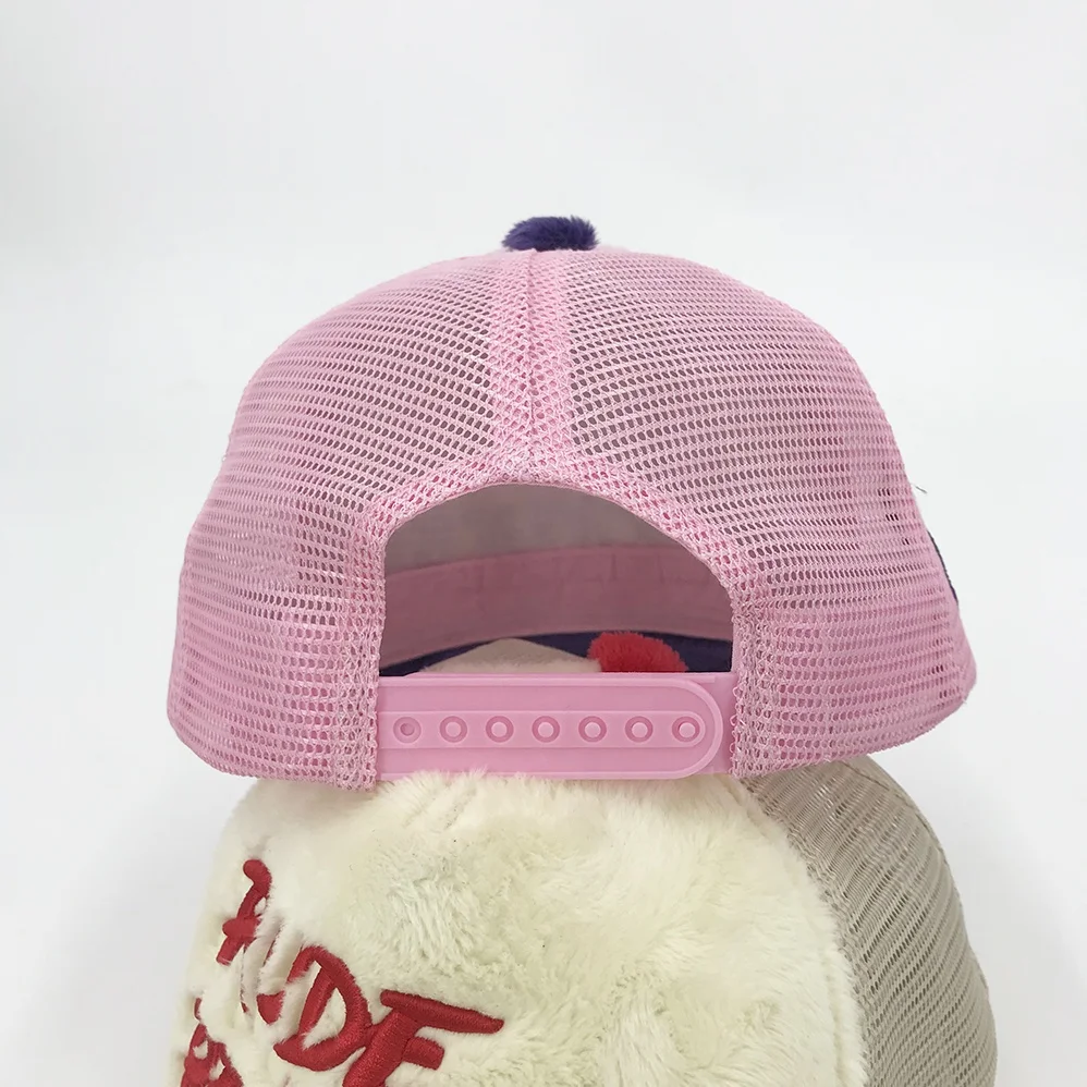 Factory New Design Fur Fuzzy Velvet Trucker Cap Custom 3D Embroidery Logo A Frame Style Winter Velvet Sport Hats