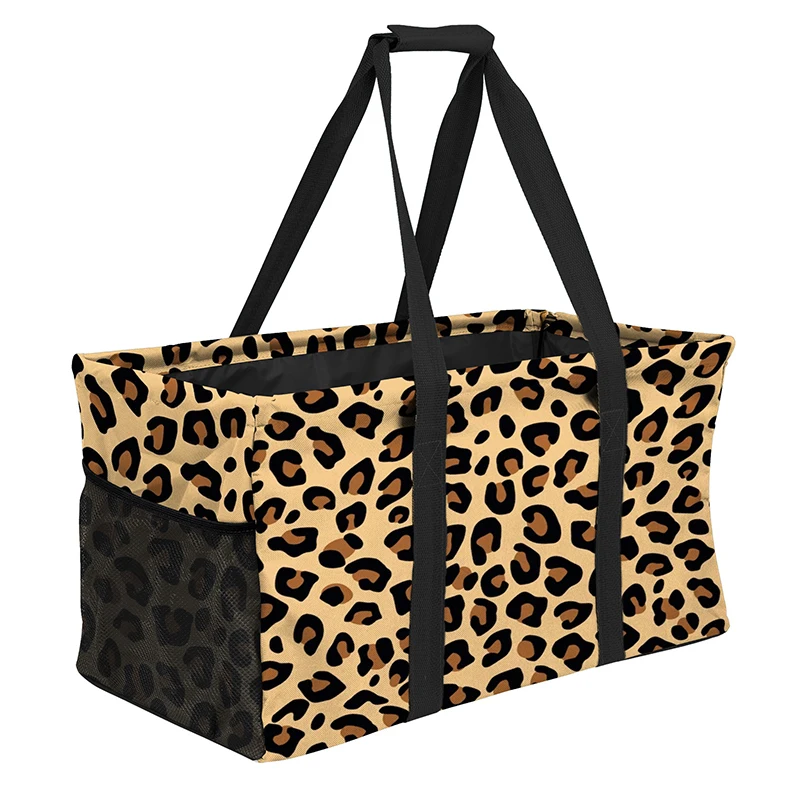 Wholesale Summer Custom Printed Oversized Collapsible Pool Beach Canvas Utility Tote Extra Large Utility Tote Bag