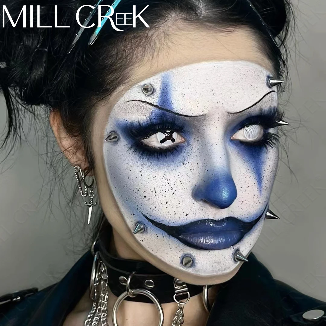 White Black Lens Wholesale Color Contact Lenses For Eye Cosmetics Cosplay Colored Contacts Lens Ghost Zombie