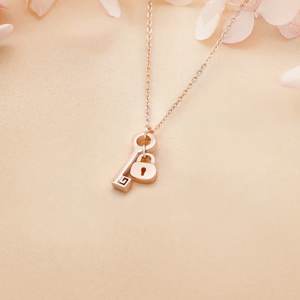 Ювелирные изделия SKA, 925 стерлингового серебра, кулон с замком и ключом, циркон, драгоценный камень, ожерелье для подарка