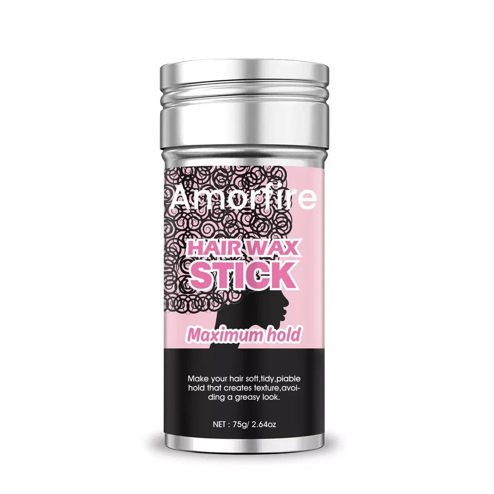 Wholesale Amorfire Stock Hair Styling Wax Stick Products Private Label Wax Stick For Hair With Logo Strong Hold