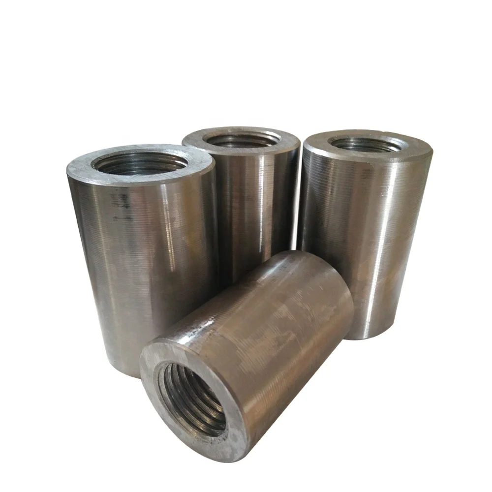 Modern Carbon Steel Rebar Straight Thread Coupler Price List Steel Bar Connector Reinforcement Concrete Construction Building