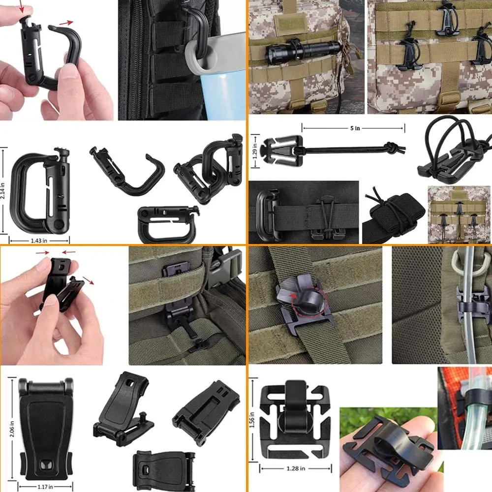 Custom Logo Molle Rucksack 45L Tactical Backpack Assault Bag With Waterbottle First Aid Holder