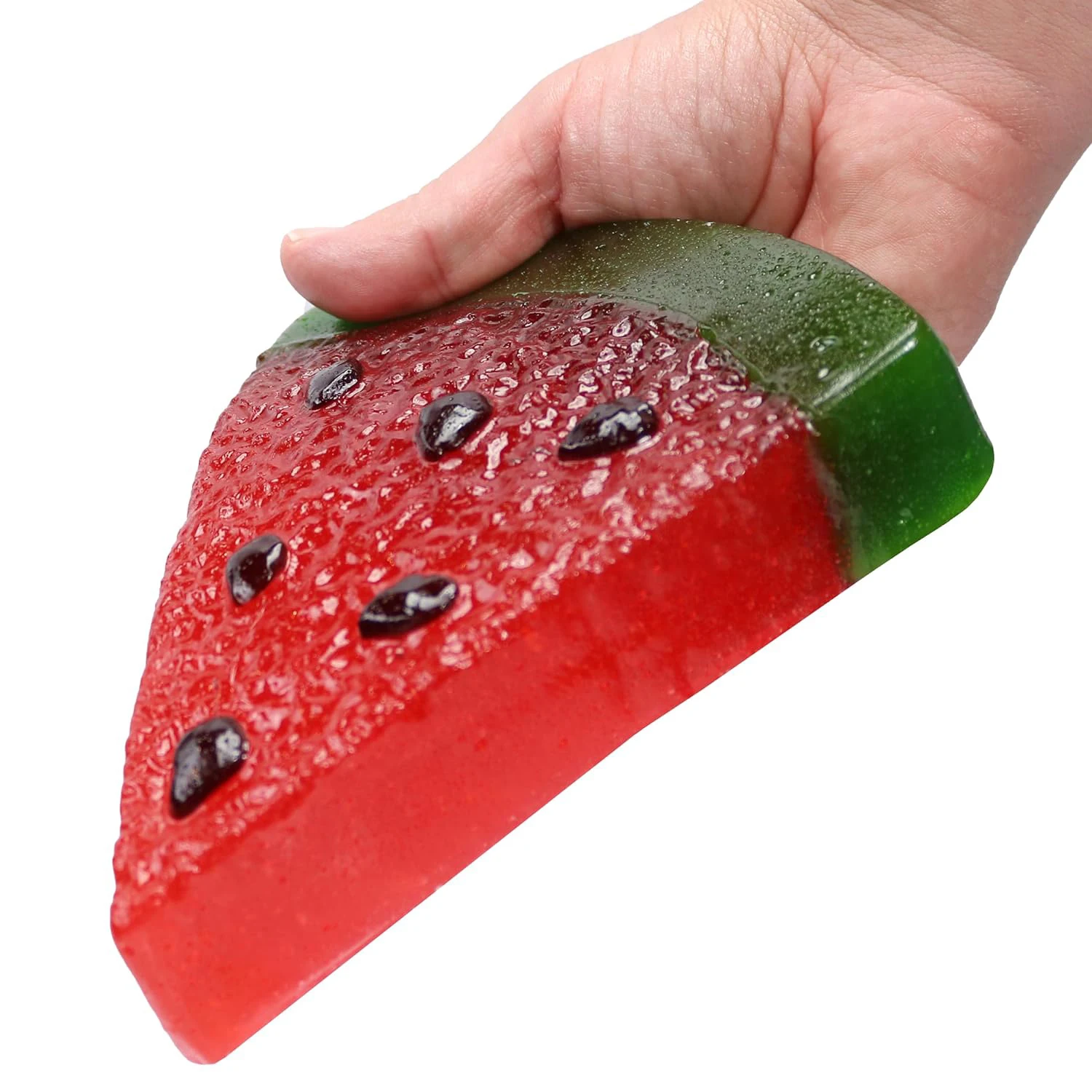 Halal kosher certificate wholesale multicolor High quality Watermelon shape giant pectin gummy candy