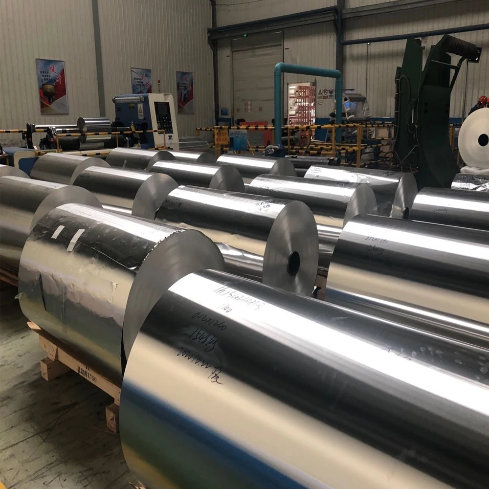 Оптовая продажа 8011 11 микрон толщина 0 04-0 06 пищевой алюминиевой фольги Jumbo Roll