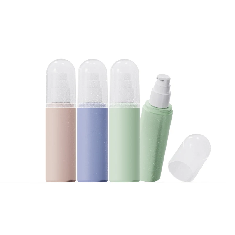 Choebe new Eco-friendly PE cosmetic packaging 60ml essence oil serum lotion pump spray bottles with matte finish for skin care