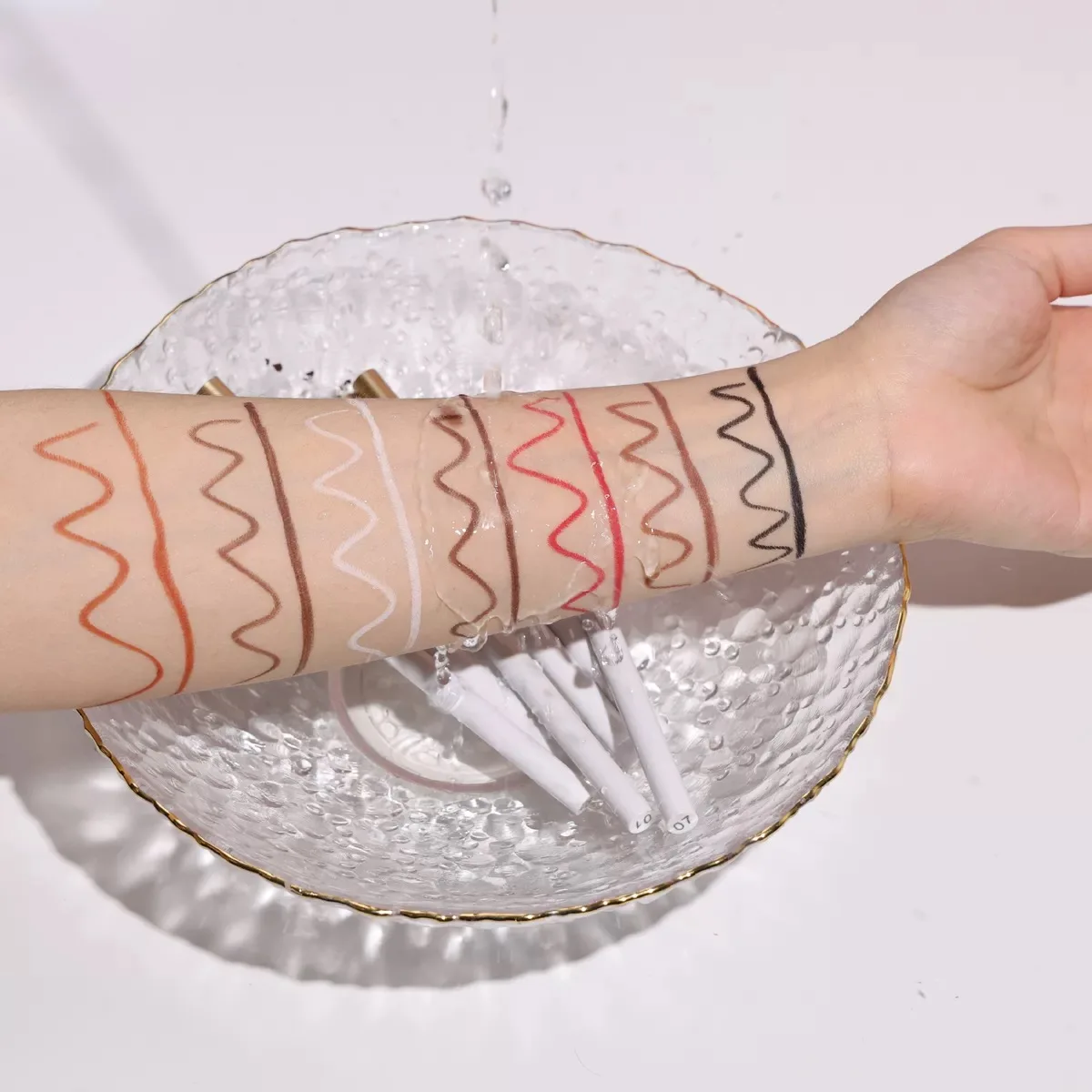 Matte Eyeliner Gel Pencil Easy to Wear Colorful White Yellow Blue Eye Liner Pen Cream Makeup Cosmetics