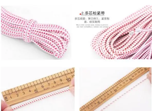 Tent pole rubber band