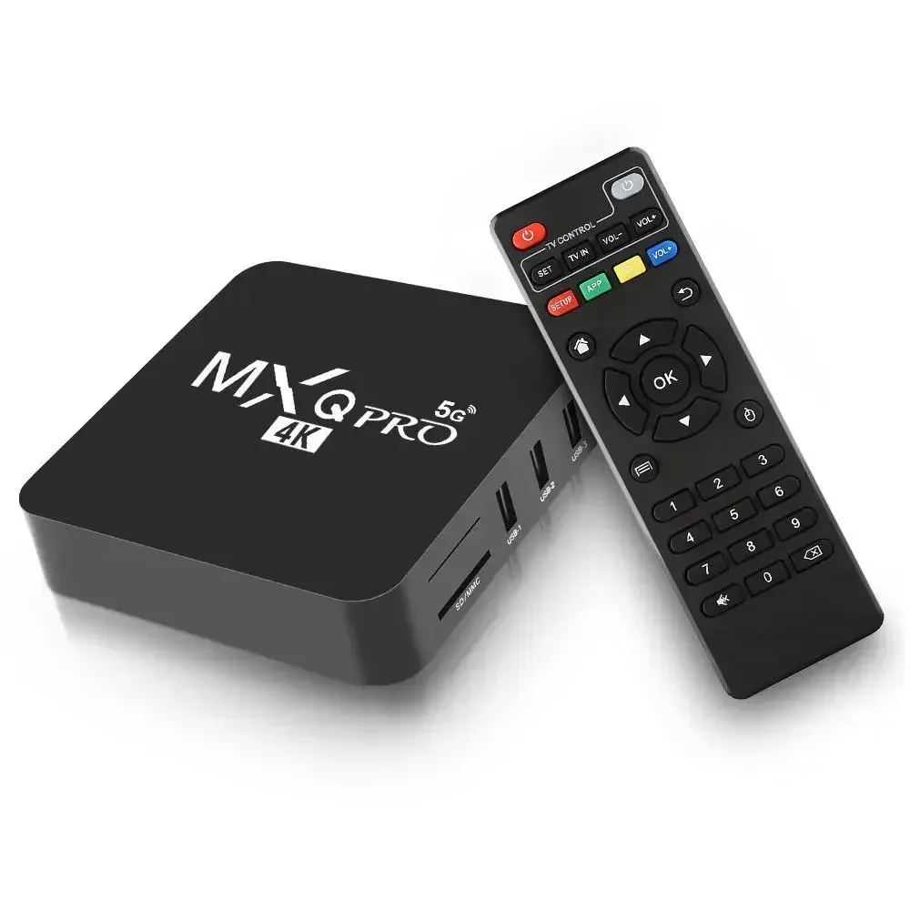 2024 Hot Sale Android 10 New Version 8GB 16GB Amlogic S805 4K Wholesale Price Set Top Box MXQPRO Smart TV