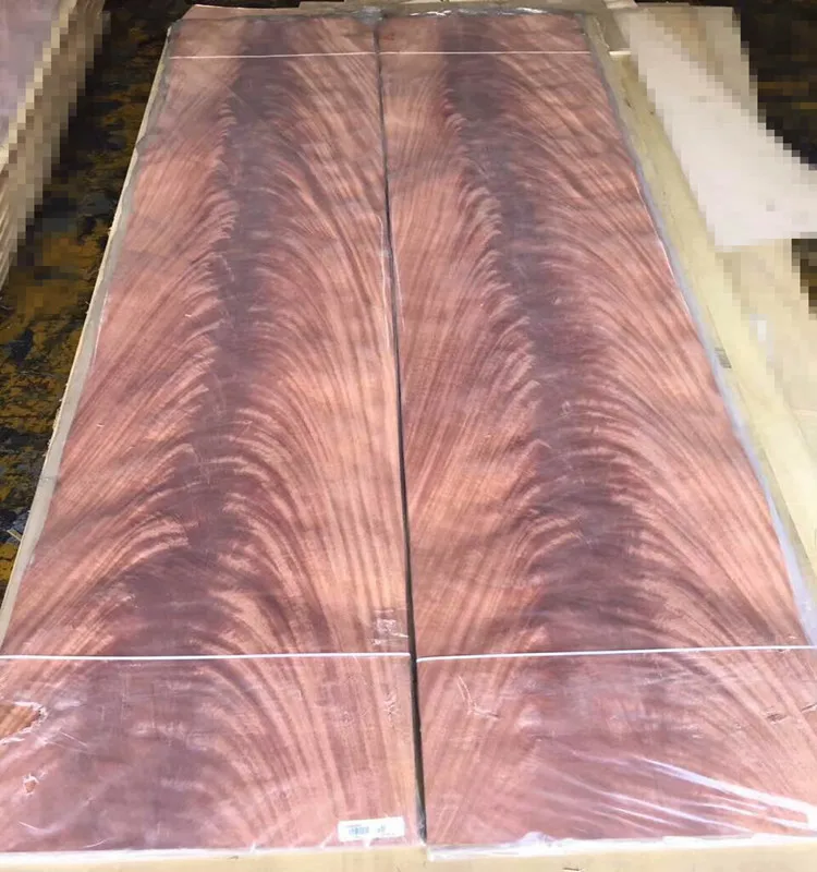 Competitive Price  AA Grade 0.6Mm  Mahogany  Crotch  Wood Veneers  Sliced Cut  Crotch Veneer