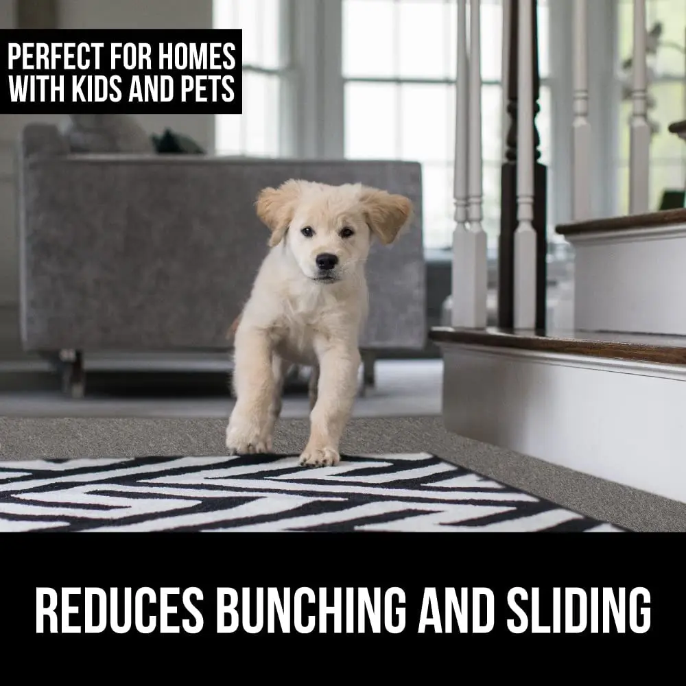 Rug Pad for Carpet Floor, Double Sided, 7x8 FT Gripper for Over Carpets, Keep Area Rugs in Place on Carpeted Floors