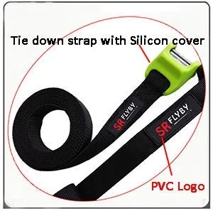 280kg Heavy Duty Lockable Cam Buckle Cargo Belt Lashing Ratchet Tie Down Strap Set with Plastic Coated Metal Hooks