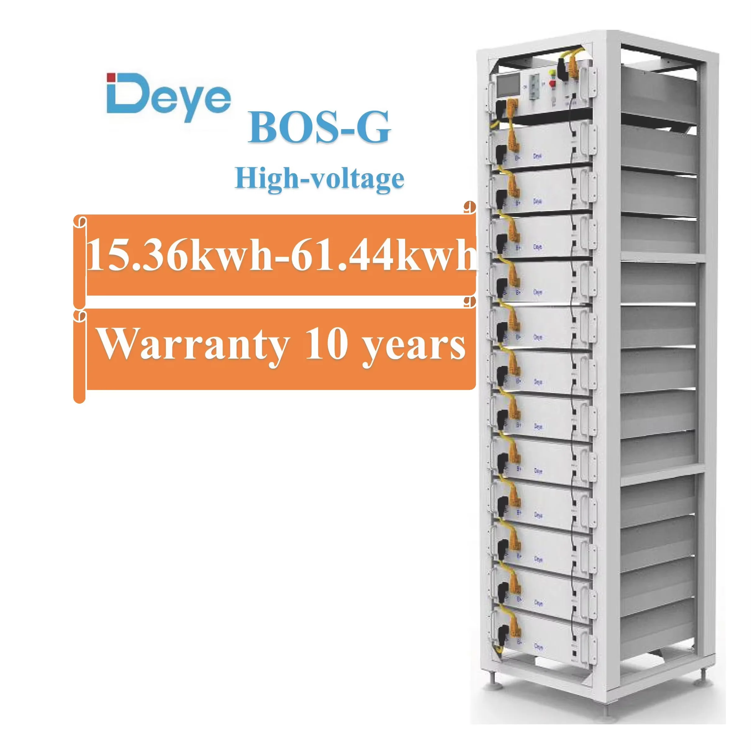 51.2V 100Ah DEYE Battery BOS-G with high efficiency in STOCK BMS Solar Energy Storage system