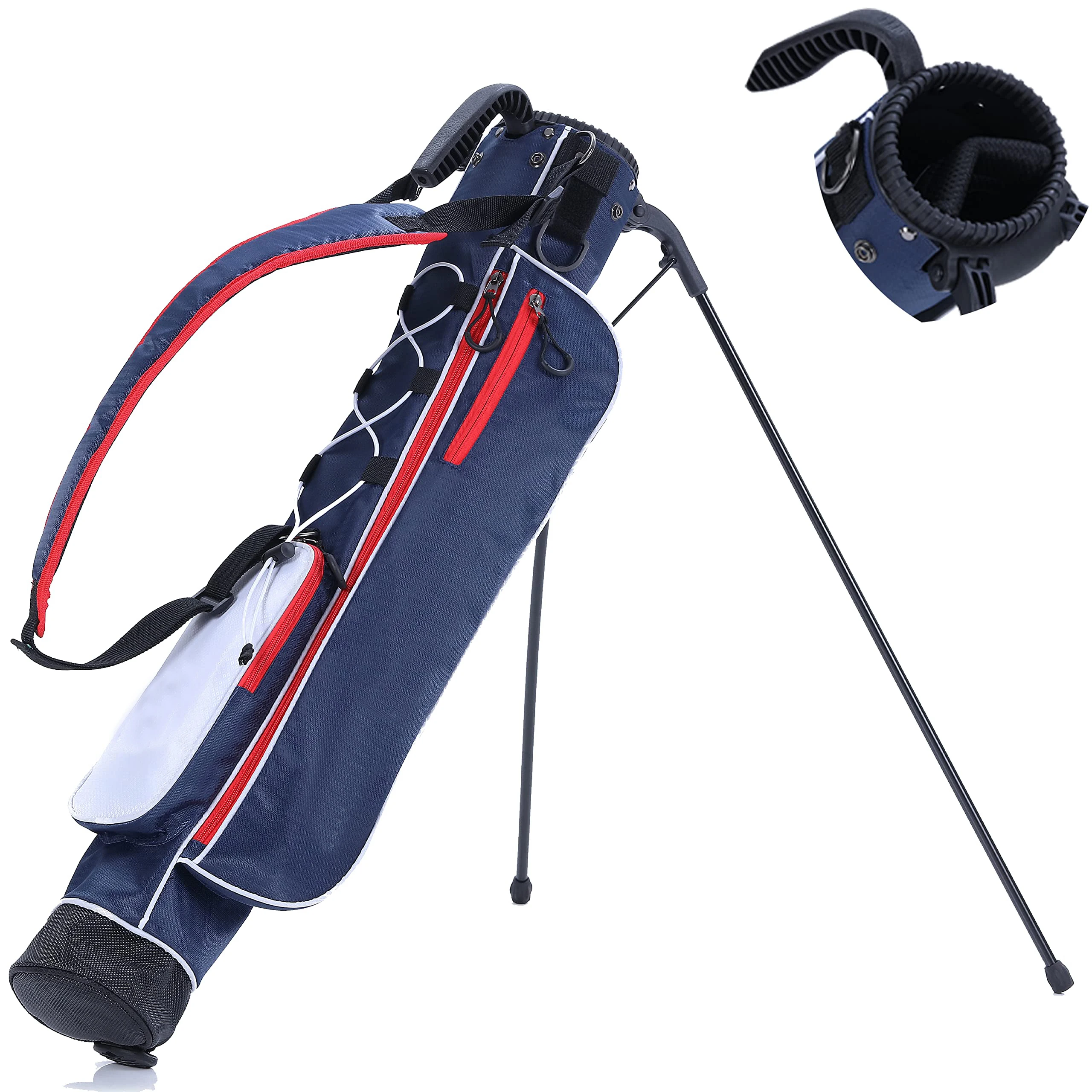 Wholesale Golf Travel Bag Durable Golf Bag with 2 Wheels Protect Your Equipment Lightweight Golf Stand Bag with Strap and Cover 0