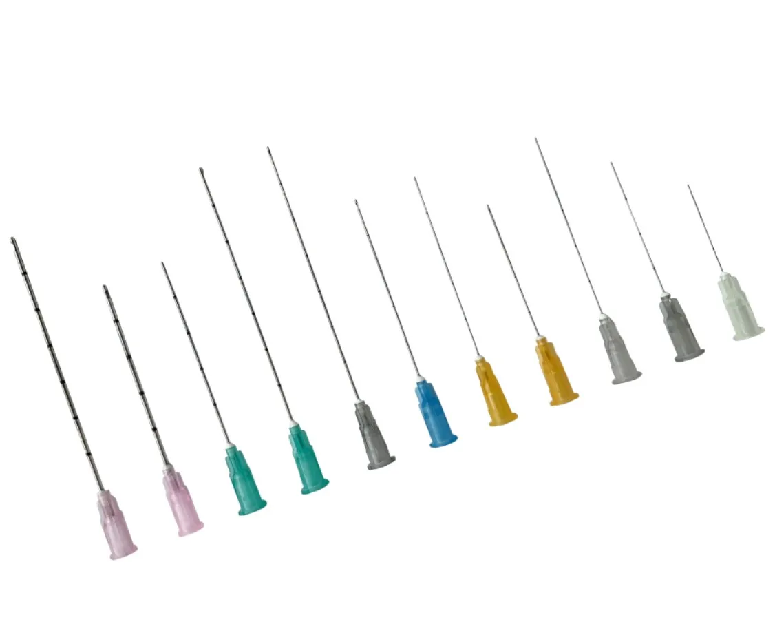 Fine micro cannula 23G 50mm medical micro cannula injection