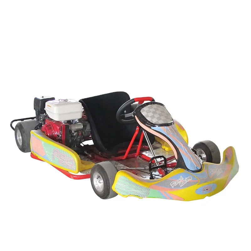 Pedal Car Racing Go Cart for Adults with Bar and Cover