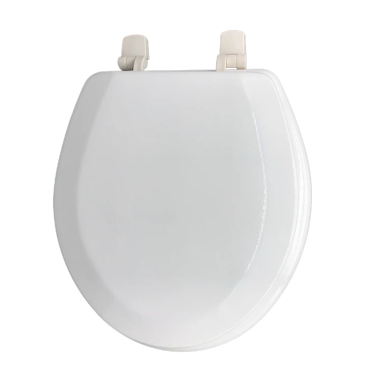New Design Molded Wood Plastic Hinge Diodegradable Toilet Seat