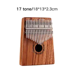 Hluru Kalimba Musical Thumb Piano Instrument 17 Keys Wood Finger Piano KG17-RedRosewood