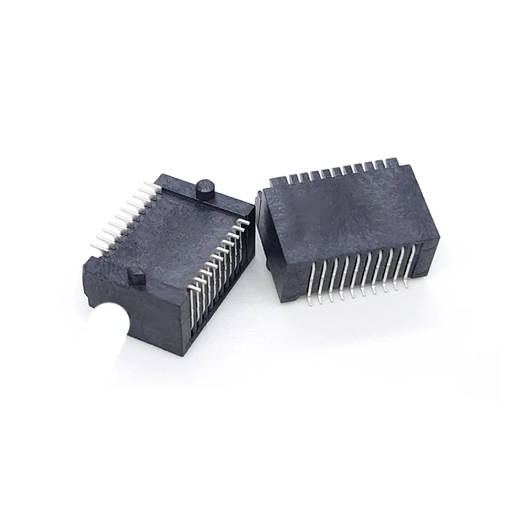 SFP+ 1X1 cage+ connector High temperature resistant LCP copper alloy nickel plating thickness 0.25 MM