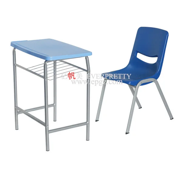 Wholesale commercial fixed single school table and chair for high school