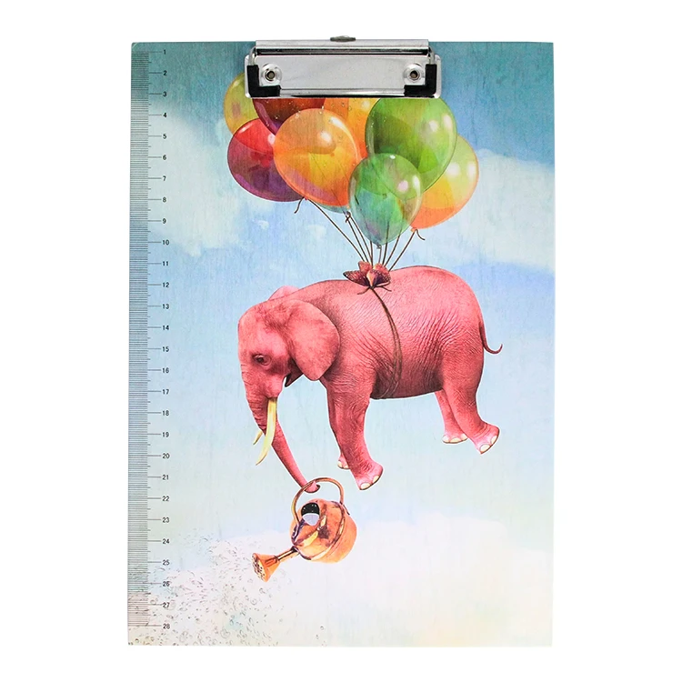 A4 A5 custom size full color printing clipboard with metal binder clip board for notepads memo pads