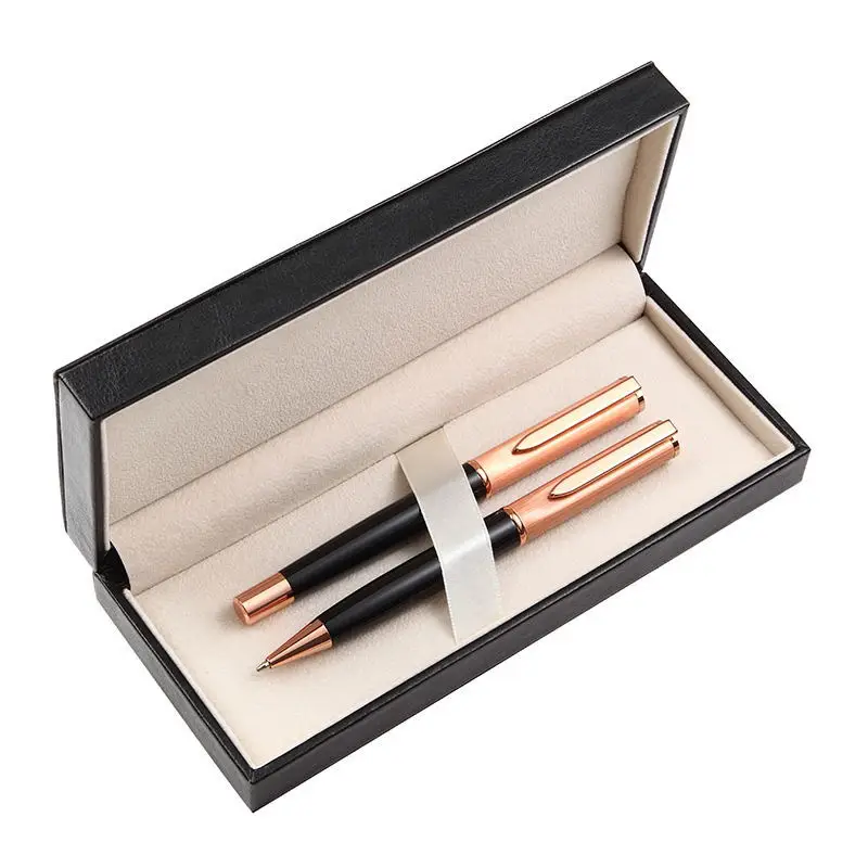GemFully Leather Pen Cases Luxury Pu Leather Gift Box for Pen Custom logo