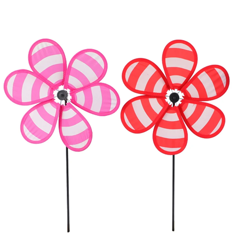 Lawn Decoration Sunflower Pattern Pinwheel Patio Garden Windmill