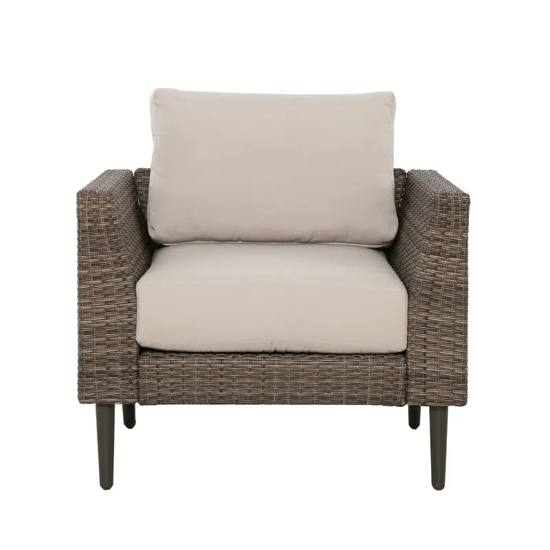 Outdoor Garden Chairs Furniture Sofa Sets Wicker Patio Cushion Garden Set Rattan Leisure Table And Chairs With Side Table