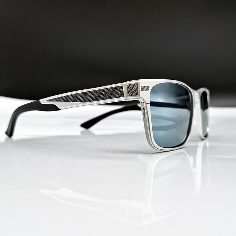 Новинка унисекс, Ультралегкая оправа из алюминиевого углеродного волокна Ti, нейлоновая оправа uv400, поляризационные, с антибликовым покрытием, модные солнцезащитные очки с чехлом