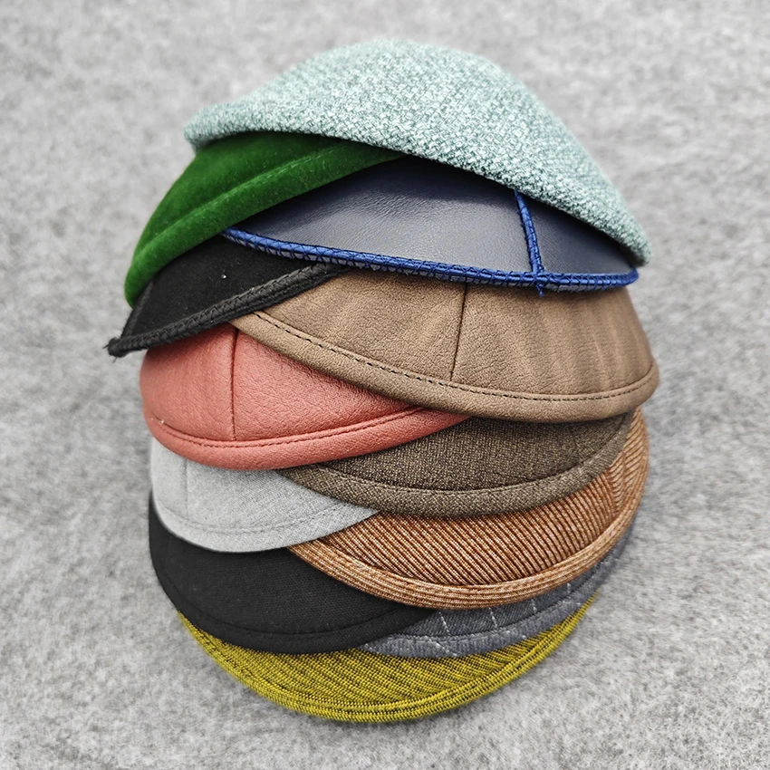 Classic Frik Holy Cupola Yarmulke White Knitted Tribal DMC Handmade Advanced Customization Jewish Kippah Israel Hat