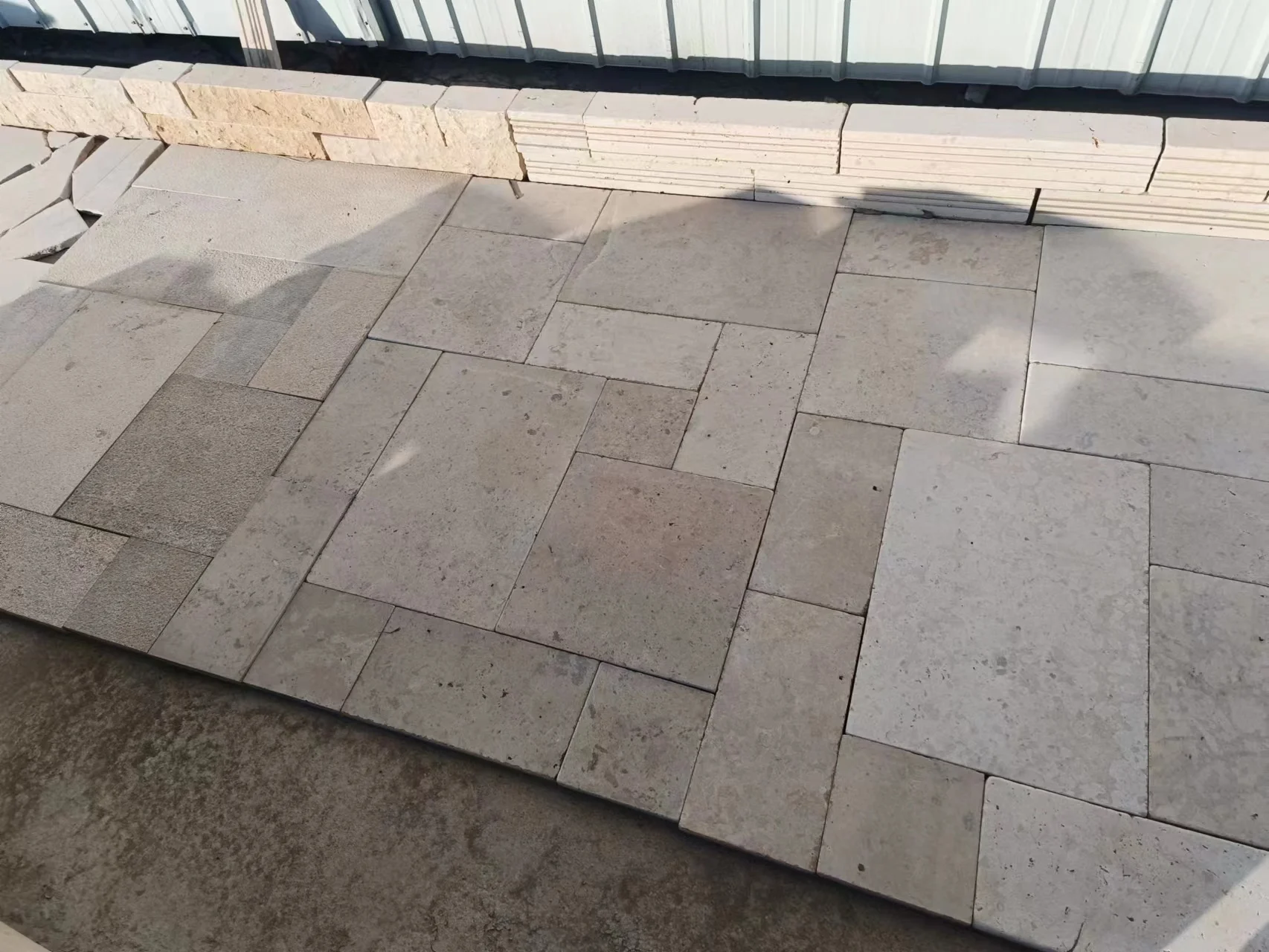 Lime stone slab castle rock marble exterior wall cladding decor floor paver artificial culture color