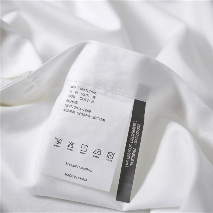 Хлопковое постельное белье размера «queen», белый и черный пододеяльник или пододеяльник по индивидуальному заказу