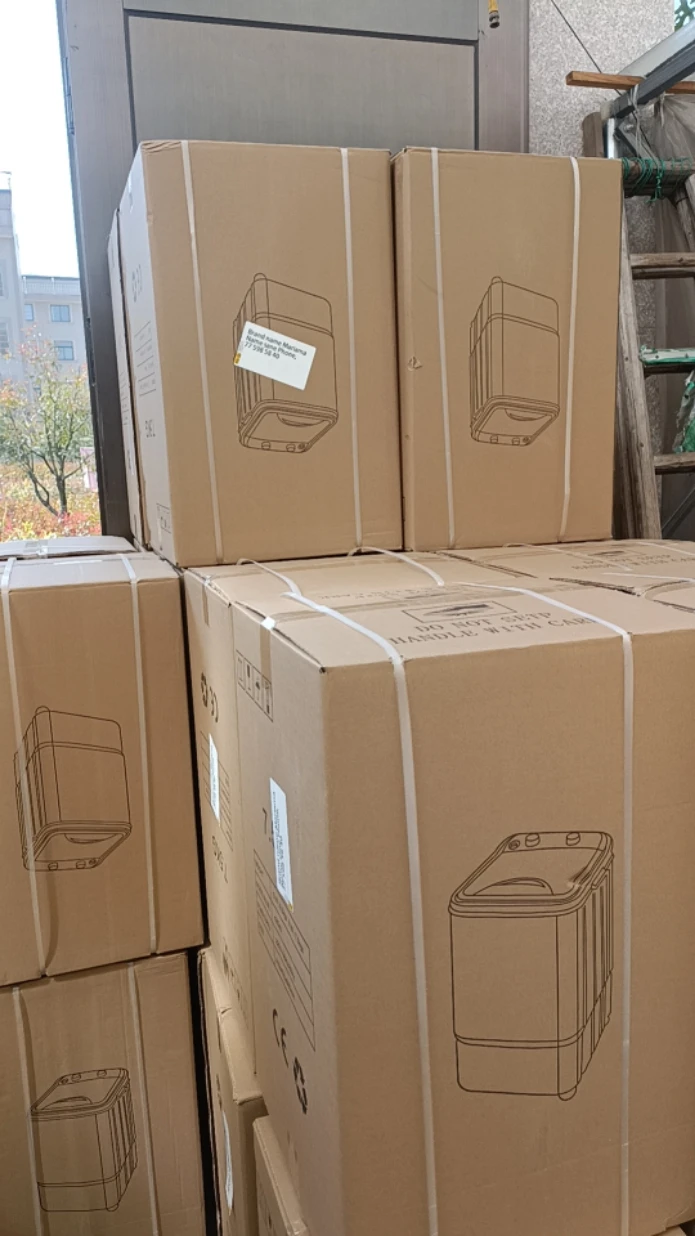 7.5kg Mini Portable Semi-Automatic Washing Machine Small Size Electric Appliance for Household and Hotel Use Price