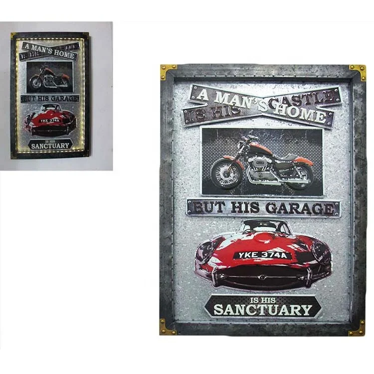 Competitive price vintage led custom plaque for advertisement