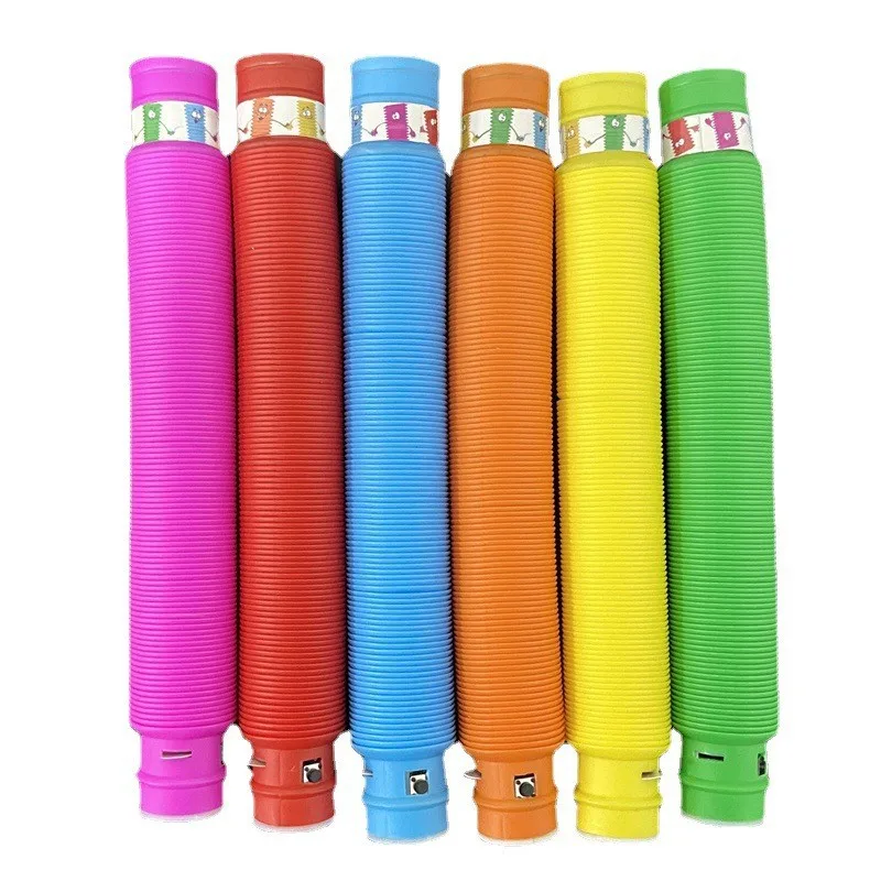 New Arrivals 2023 Glow in Dark LED Light Up Pop Tubes Fidget Sensory Toys Set Party Supplies Led Pop Tubes
