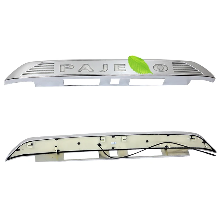 ABS Electroplate LED Moulding Parts Car Led Brake Light Tail Light Body Kit Lamp Spare Tire Trim for Pajero V93/97