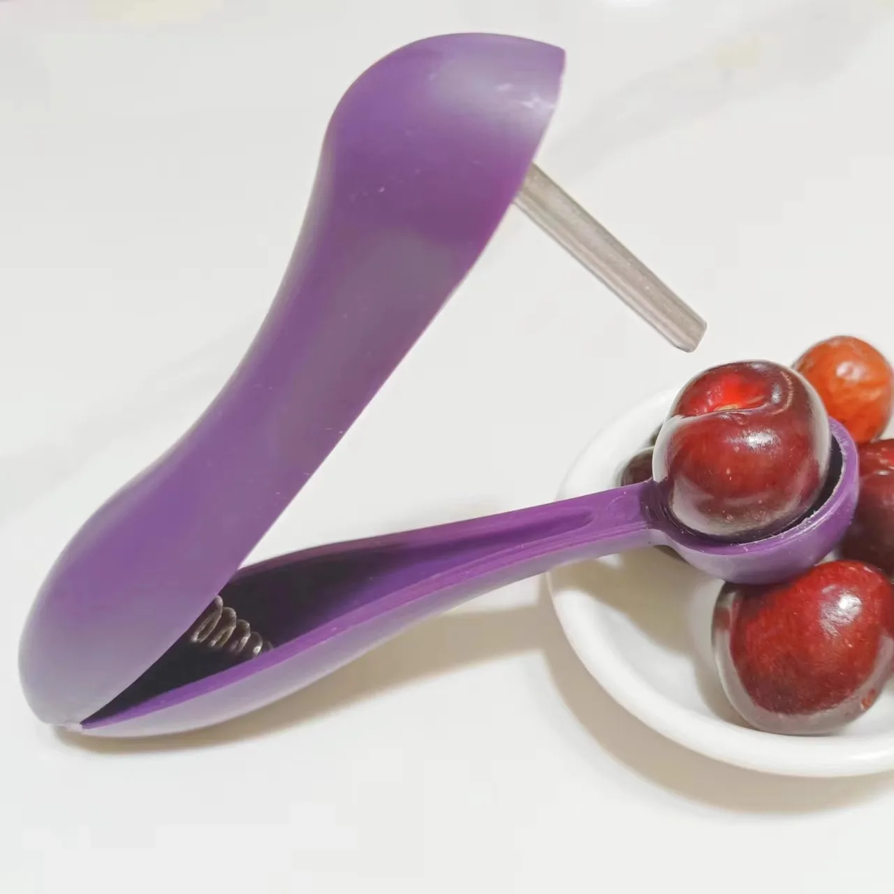 Cherry Fruit Kitchen Pitter Remover Olive Corer Remove Pit Tool Seed Gadget Fruit Vegetable Tools Cherry Pitter Kitchen Gadgets