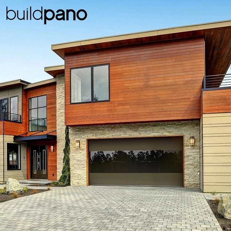 Frosted Glass Garage Trailer Door 9X7 Garage Door White Good Price Aluminum Garage Door Single