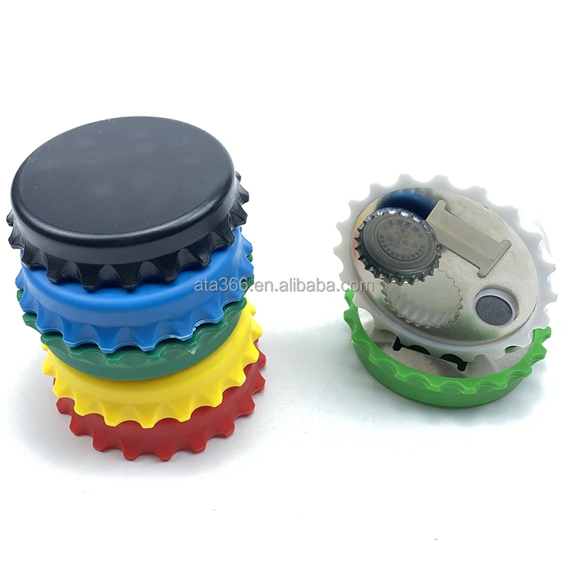 2024 Customize Blank Plastic Magnetic Bottle Opener ABS Bottle Opener with magnet Wholesale Magnetic Bottle Opener