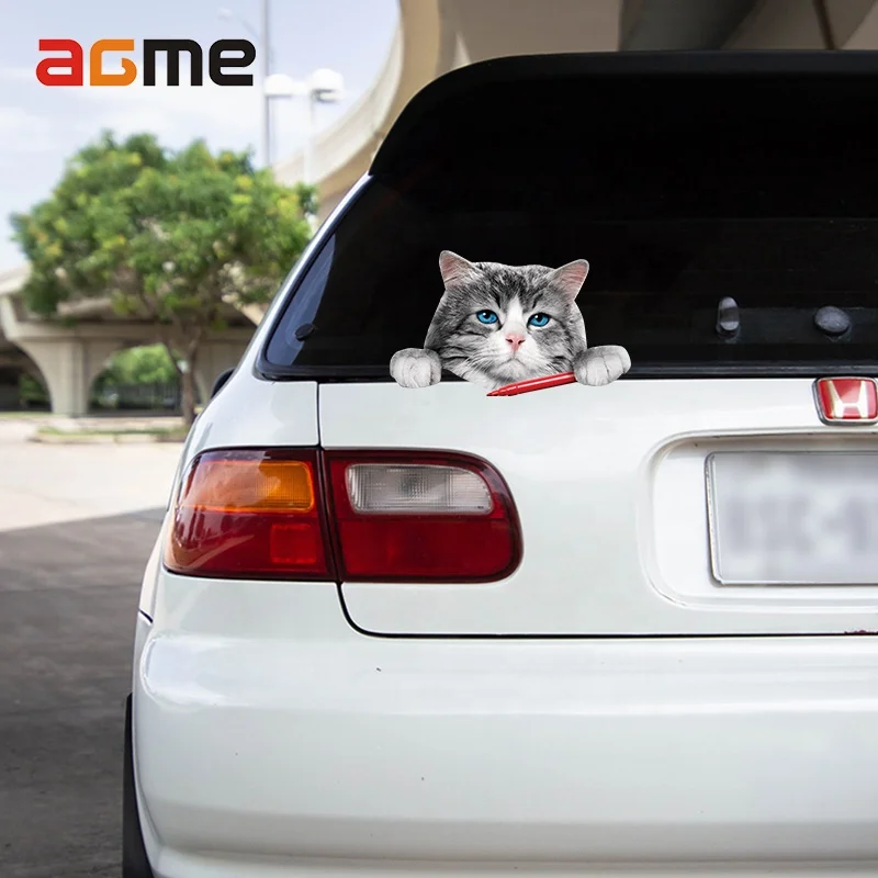 Waterproof broken paw window vinyl decals toliet home decoration animal 3D simons cat car dog stickers