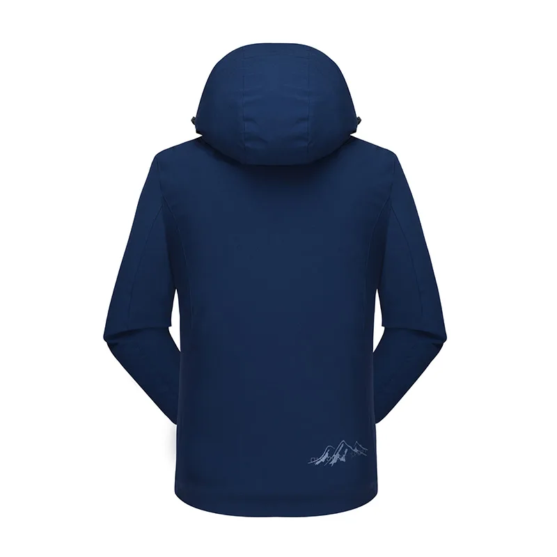 Casual Winter Windproof Warm Coat Long Sleeve Outerwear Men Waterproof Jacket