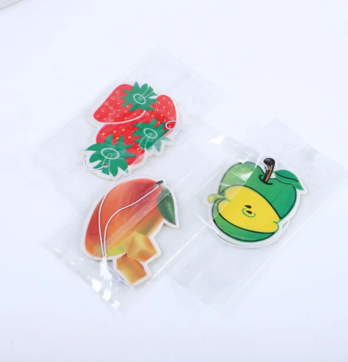 Promotional Gifts Unicorn Double Sides Printing Custom Car Air Freshener With Different Fragrance