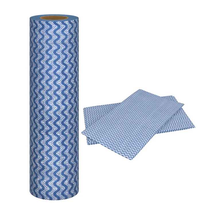 Spunlace Nonwoven Cleaning Wiping Cloth Rolls Breathable Nonwoven Fabric for household cleaning cloth