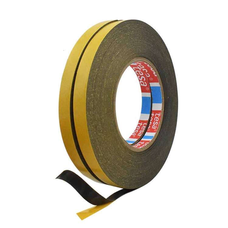 Double sided pe foam tape TESA 62936 1.6mm thick white black waterproof pe polyethylene acrylic glue foam tape