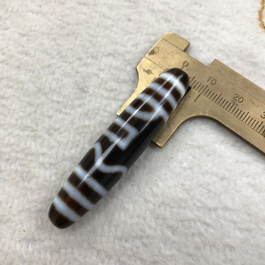 Natural Oil Polished Agate Old Dzi Mixed Design