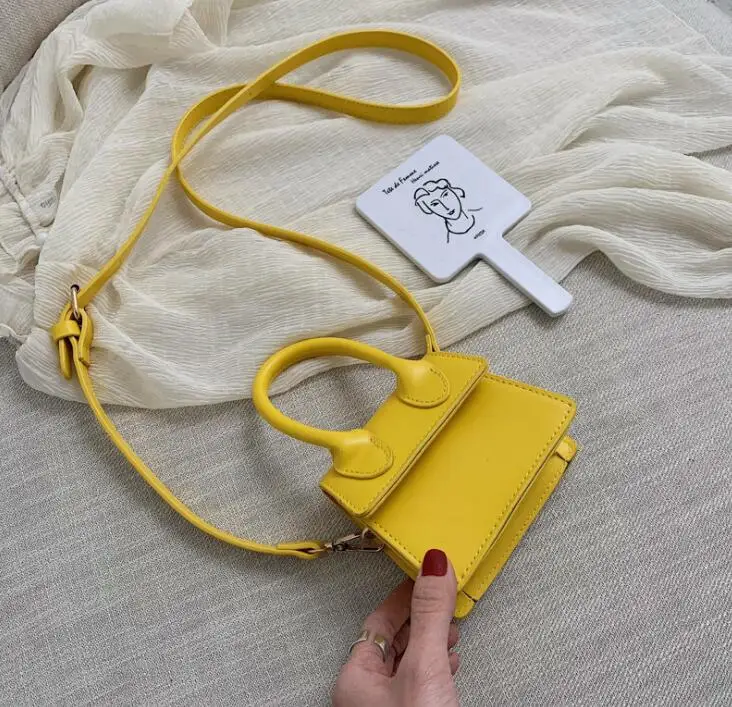 Luxury Brand Designer Small Crossbody bags For Women Fashion PU Leather Handbag Mini Totes Solid Chain Shoulder Messenger Bags